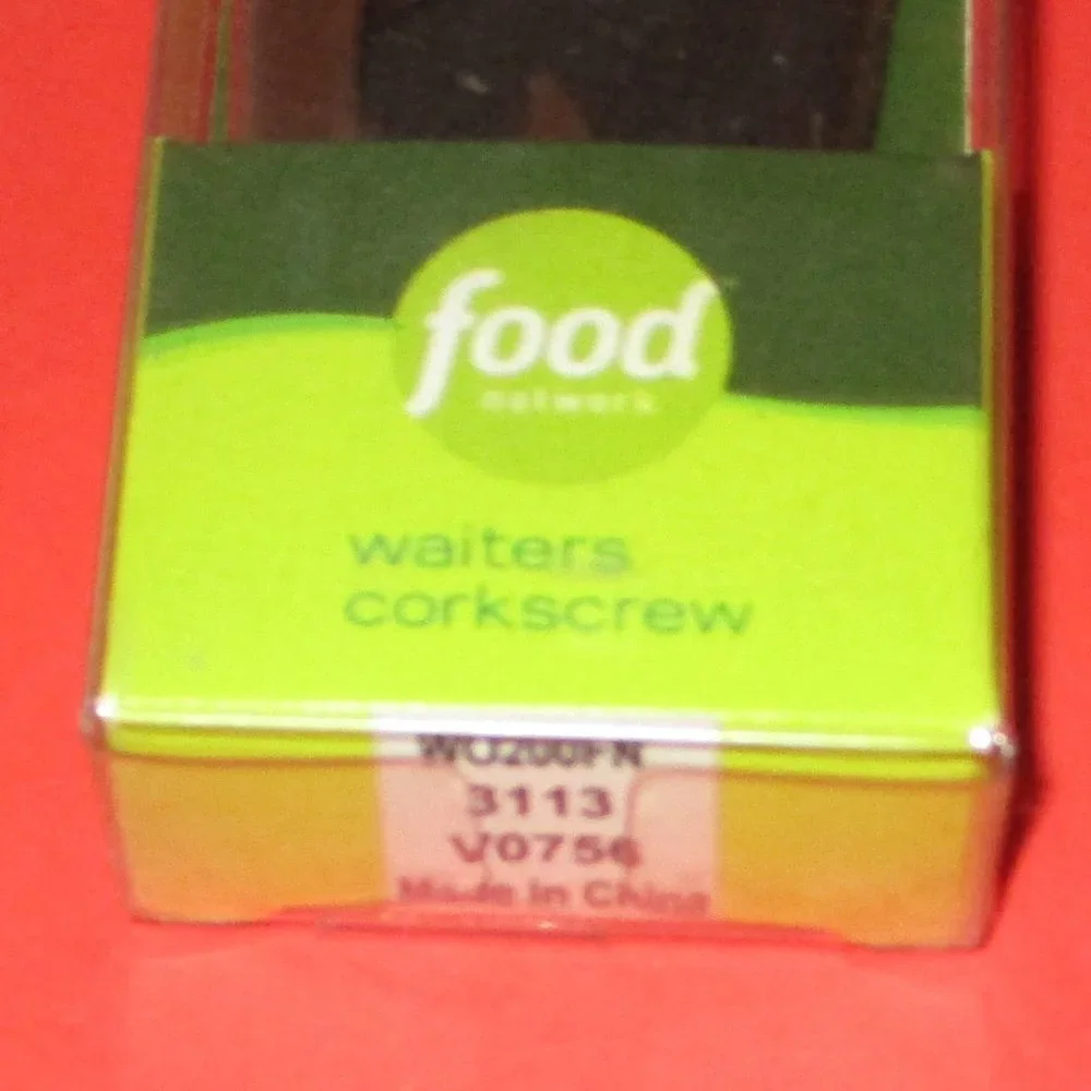 Waiter's Corkscrew Food Network Wine Bottle Opener Built in Foil Cutter Tablewar
